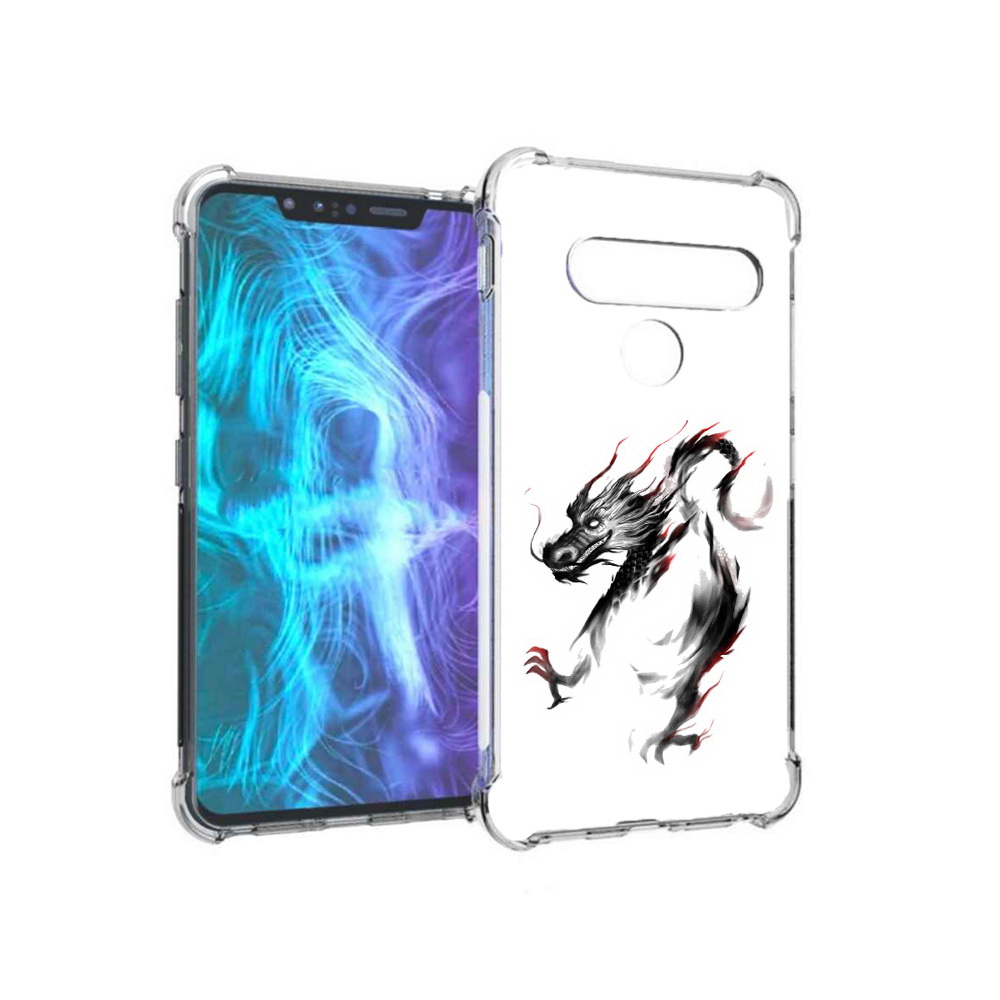 

Чехол MyPads Tocco для LG G8 черный дракон (PT135945.77.690), Tocco