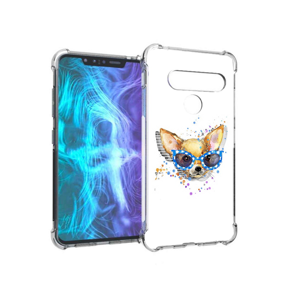 

Чехол MyPads Tocco для LG G8 чихуа-хуа в очках (PT135945.77.691), Tocco