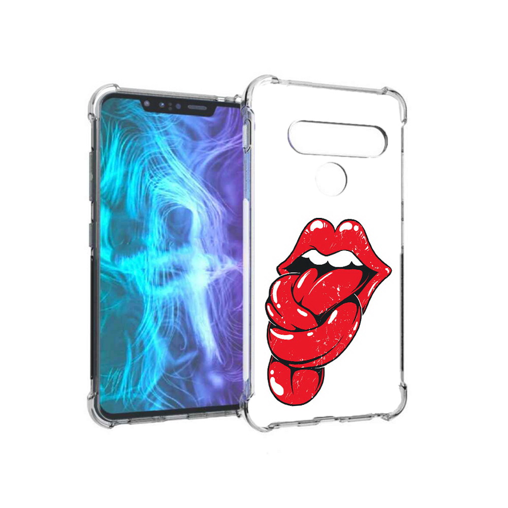

Чехол MyPads Tocco для LG G8 яркие губы с языком (PT135945.77.705), Tocco