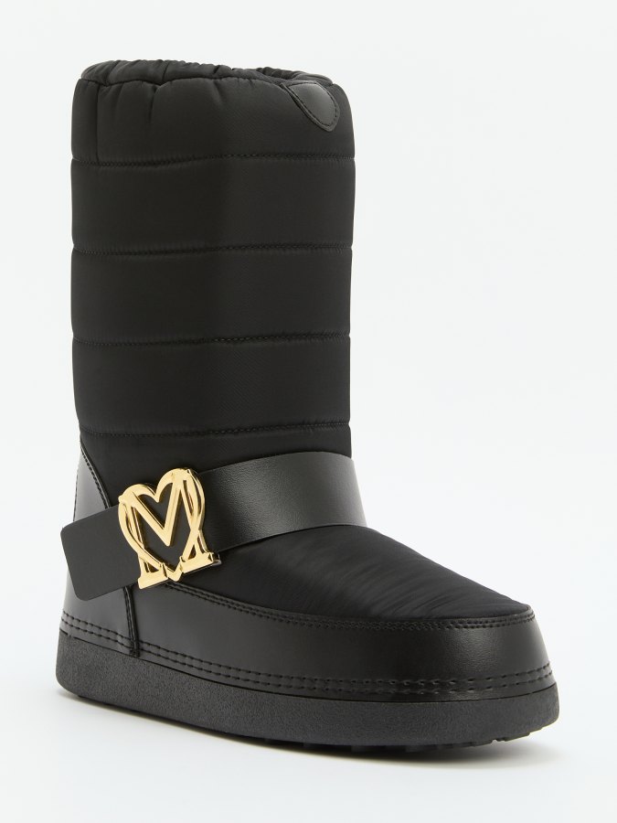 

Луноходы женские Love Moschino JA24052G черные 37-38 EU, Черный, JA24052G