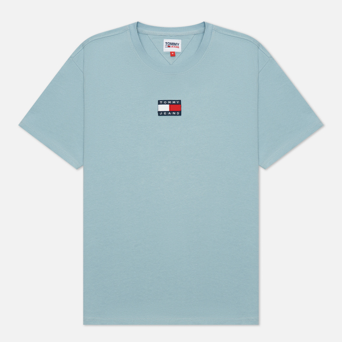 

Футболка мужская Tommy Jeans DM0DM10925C8G голубая 2XL, DM0DM10925C8G