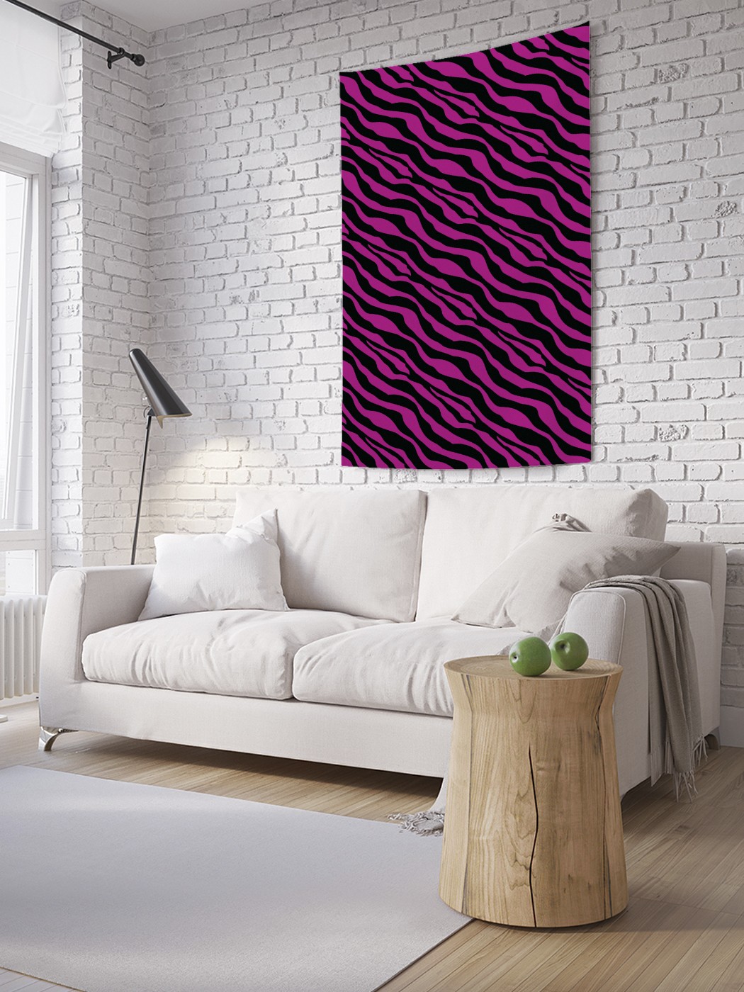 

Вертикальное фотопанно на стену JoyArty Имитация зебровых полос 150x200 см, Имитация зебровых полос