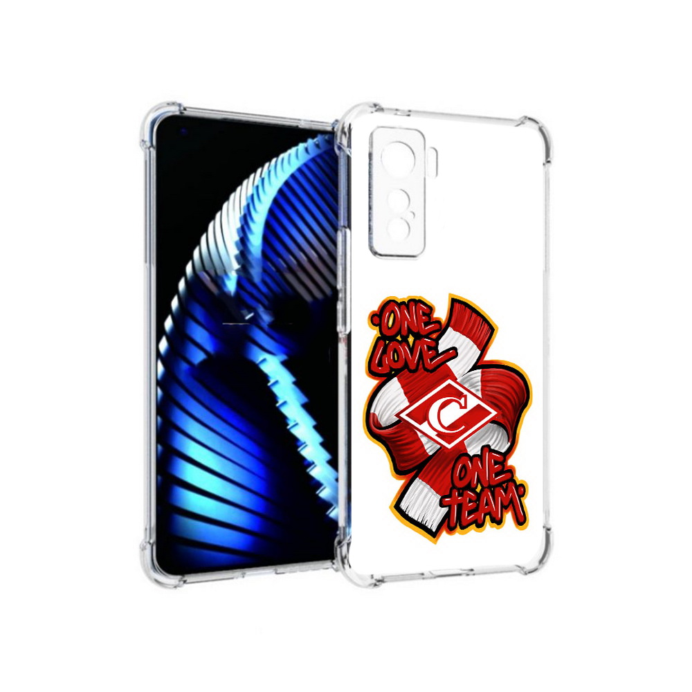 

Чехол MyPads Tocco для Vivo iQOO 5 ФК спарак 1 любовь, Прозрачный, Tocco