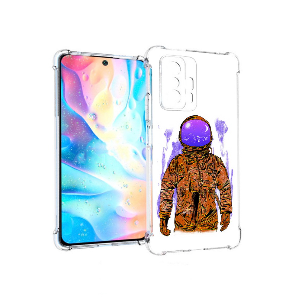 

Чехол MyPads Tocco для Xiaomi 11T Pro нарисованный мужчина в скафандре (PT163474.285.510), Прозрачный, Tocco