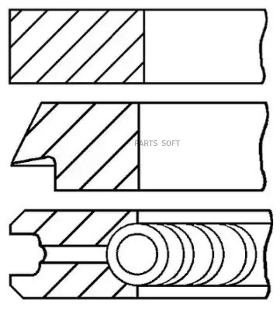 

Кольца Двс Поршневые (К-Т На 1 Поршень) Goetze арт. 0811240000
