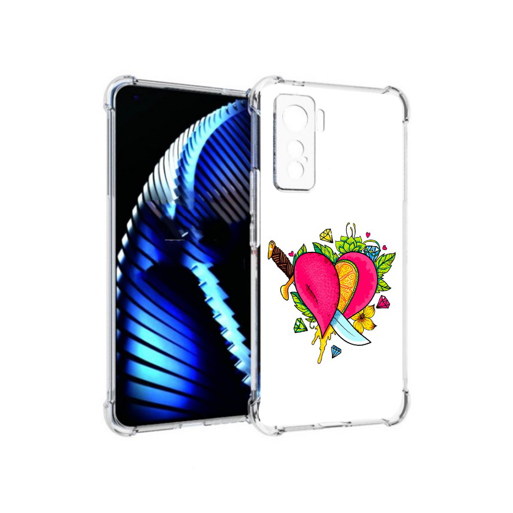 

Чехол MyPads Tocco для Vivo iQOO 5 Фруктовое сердце, Прозрачный, Tocco