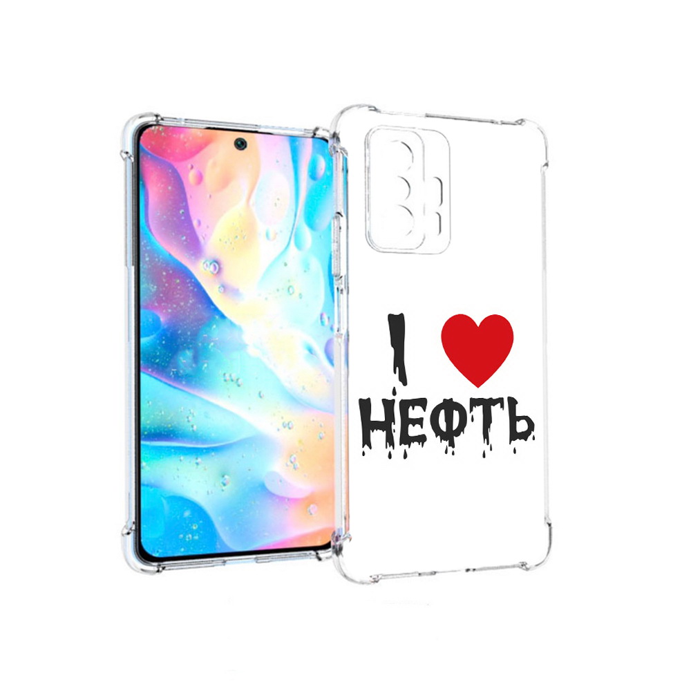 

Чехол MyPads Tocco для Xiaomi 11T Pro нефть (PT163474.285.522), Прозрачный, Tocco