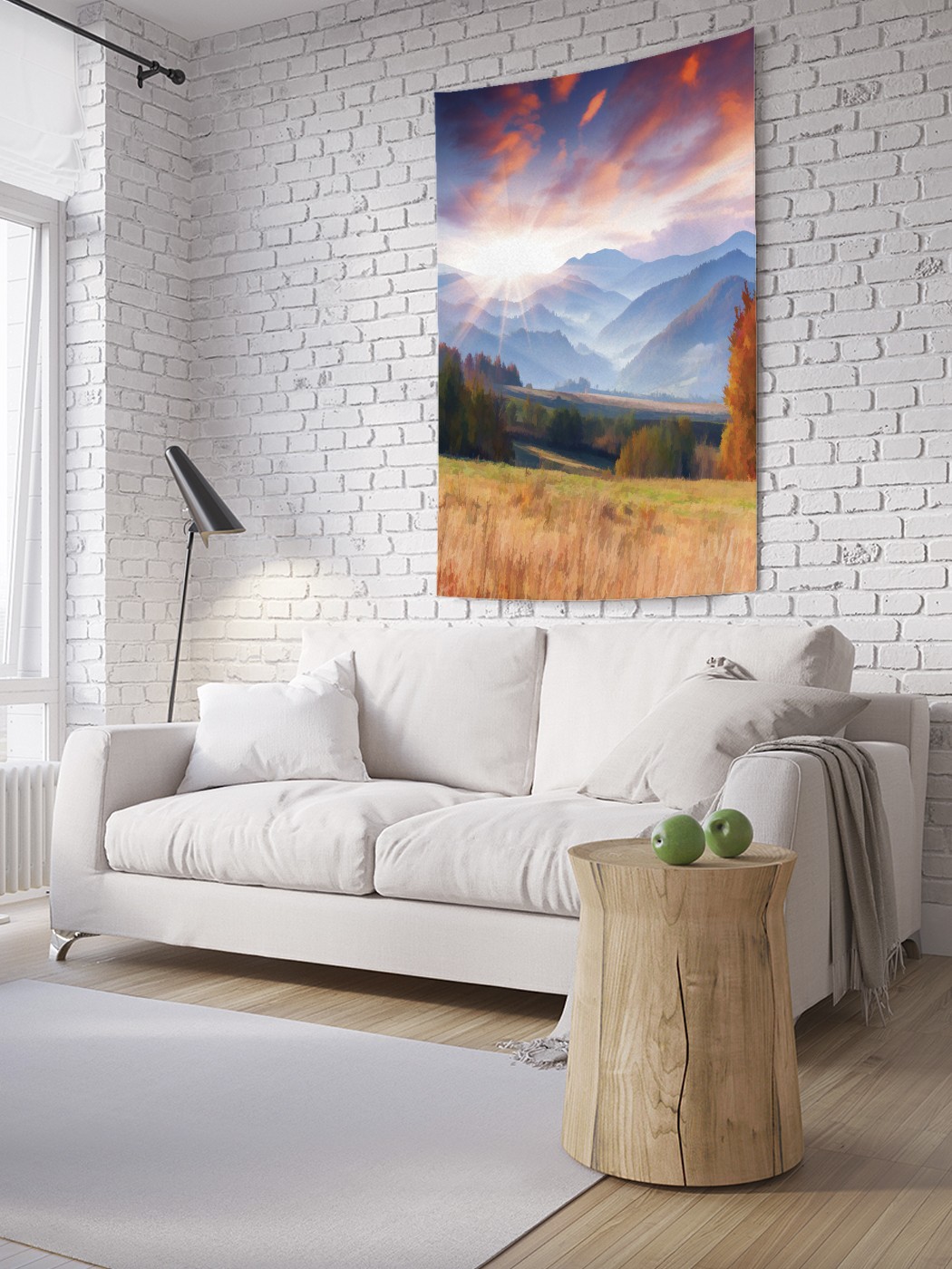 

Вертикальное фотопанно на стену JoyArty Рассвет в горах 150x200 см, Рассвет в горах