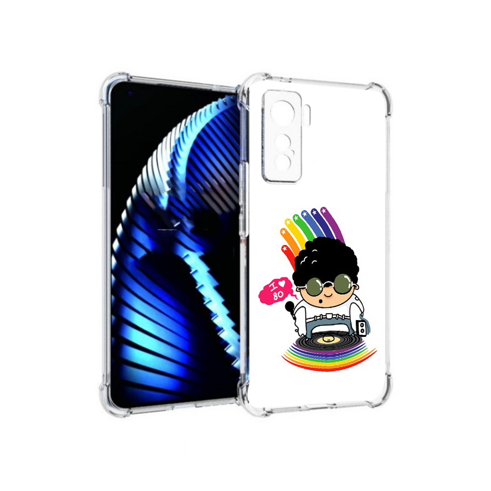 

Чехол MyPads Tocco для Vivo iQOO 5 Я люблю 80-е, Прозрачный, Tocco