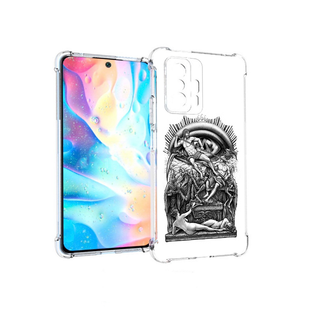 

Чехол MyPads Tocco для Xiaomi 11T Pro оракул черно белый (PT163474.285.528), Прозрачный, Tocco