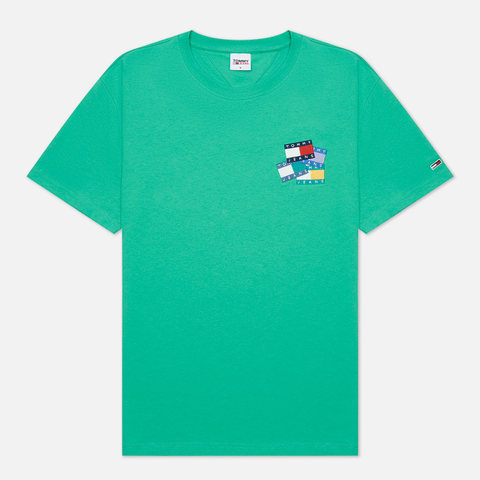

Футболка мужская Tommy Jeans DM0DM12441L3G зеленая 2XL, DM0DM12441L3G