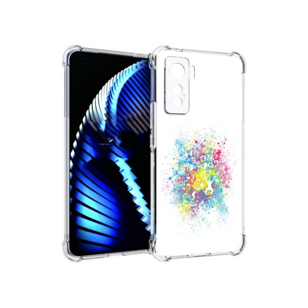 

Чехол MyPads Tocco для Vivo iQOO 5 акварель абстракция, Прозрачный, Tocco