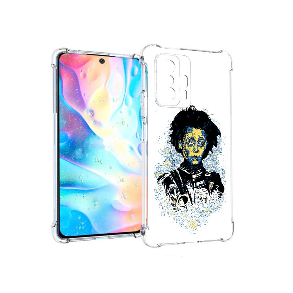 

Чехол MyPads Tocco для Xiaomi 11T Pro парень черно-белый абстракция (PT163474.285.535), Прозрачный, Tocco