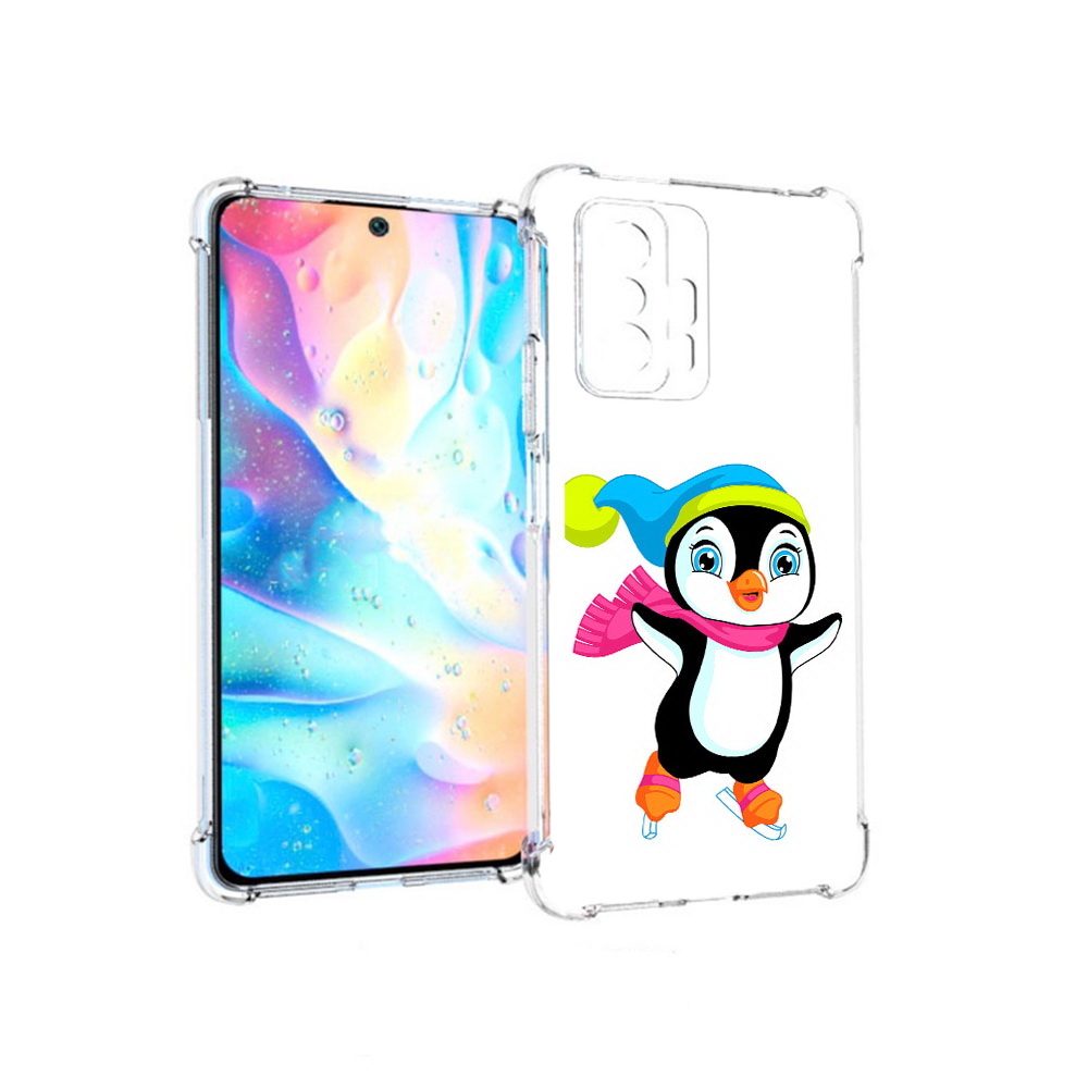 

Чехол MyPads Tocco для Xiaomi 11T Pro пингвин на коньках (PT163474.285.540), Прозрачный, Tocco