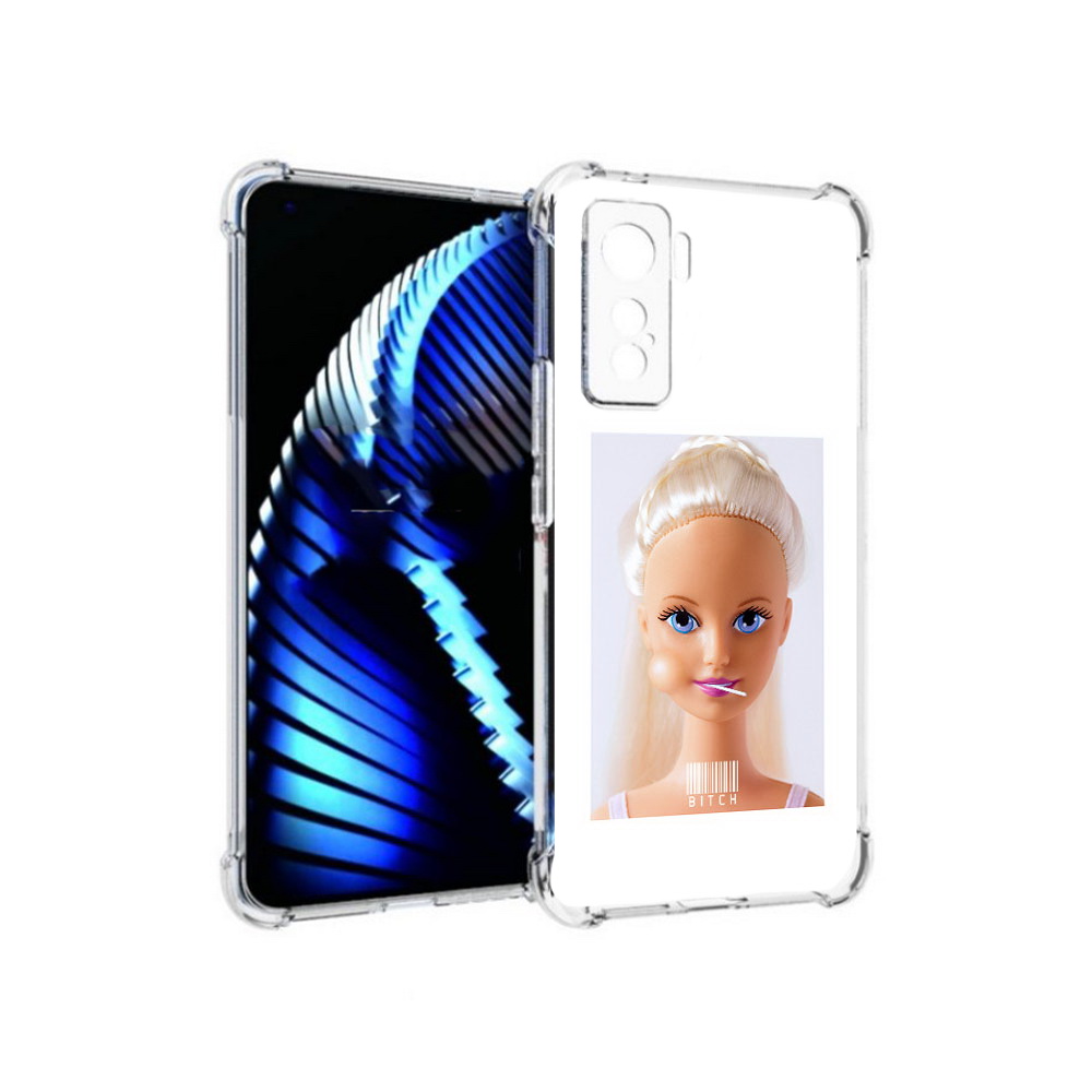 

Чехол MyPads Tocco для Vivo iQOO 5 барби, Прозрачный, Tocco