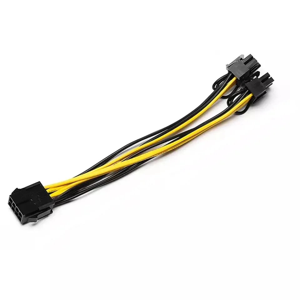 фото Кабель gsmin 8 pin pci express на 2 x 8(6+2) 0.2м (k-2)