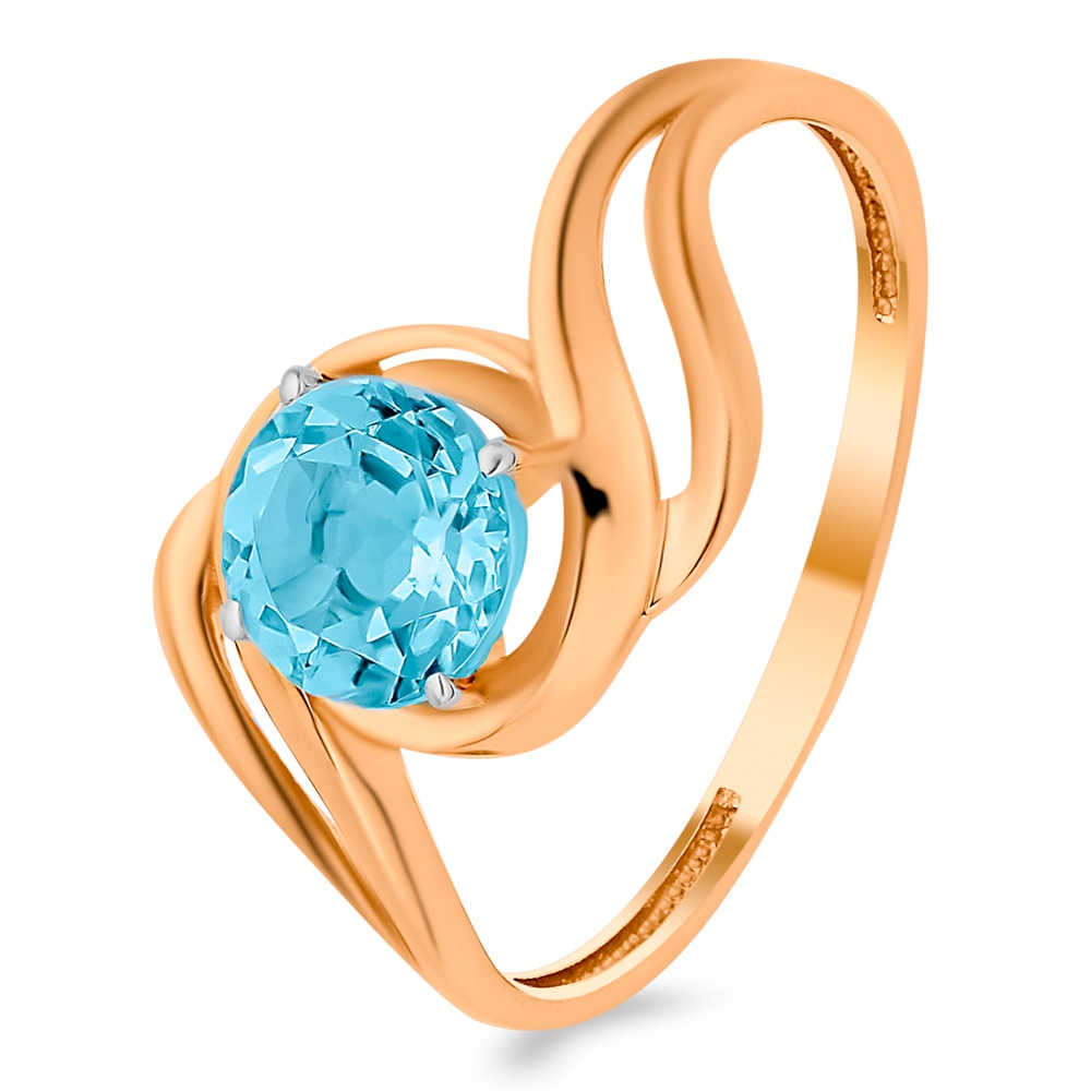 

Кольцо из красного золота с топазом р. , 585Gold 201011807, 201011807