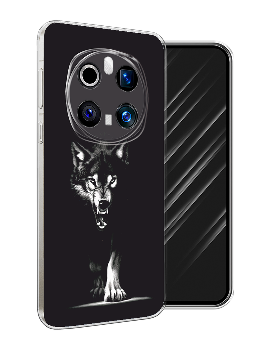 

Чехол Awog на Honor Magic 7 Pro "Волк выходит из ночи", Серый;черный;белый, 6125650-1