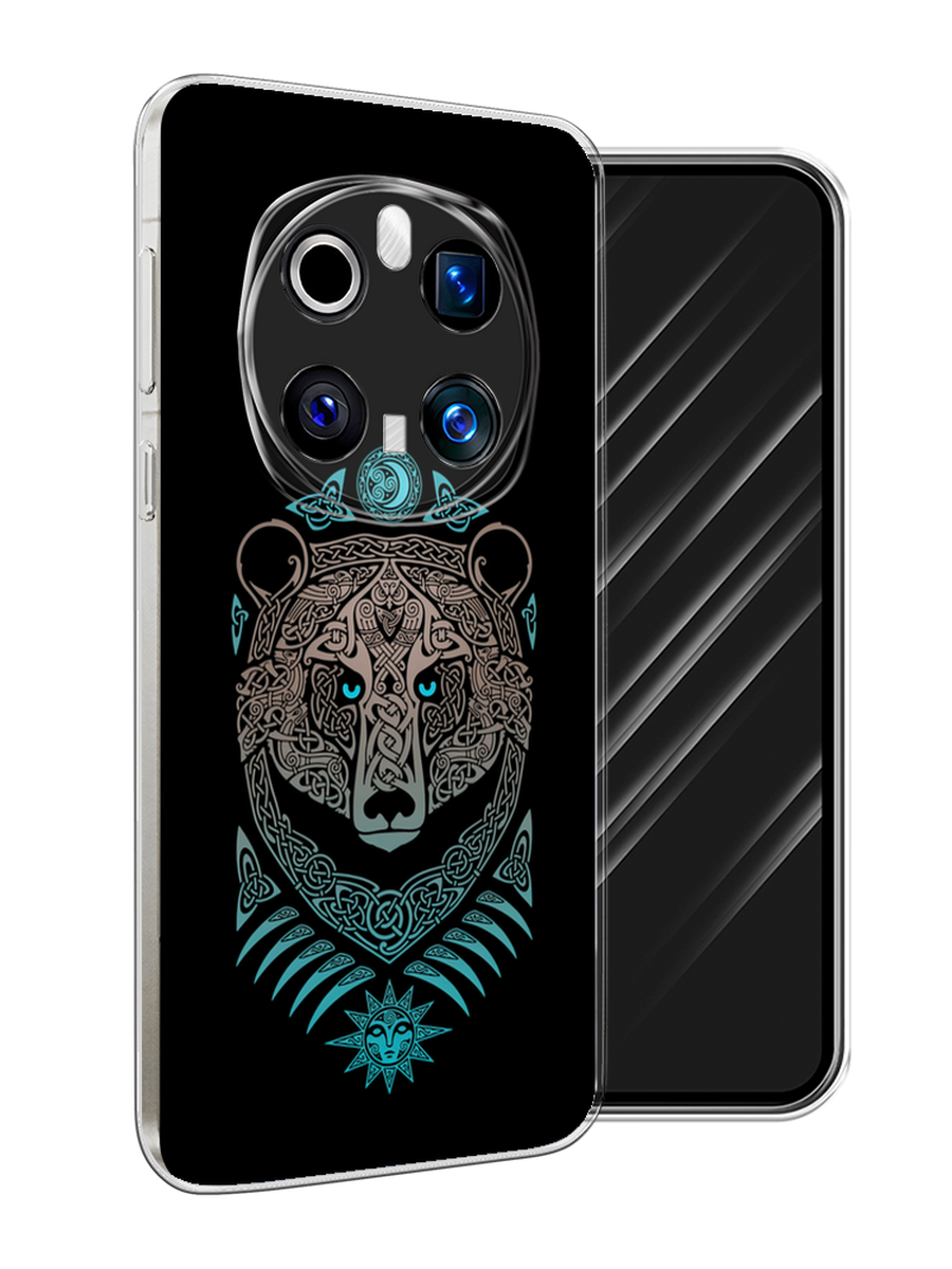 

Чехол Awog на Honor Magic 7 Pro "Кельтский медведь", Черный;серый, 6125650-1