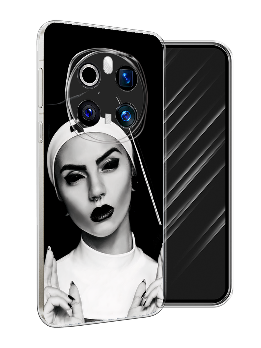 

Чехол Awog на Honor Magic 7 Pro "Черная монашка", Серый;черный, 6125650-1