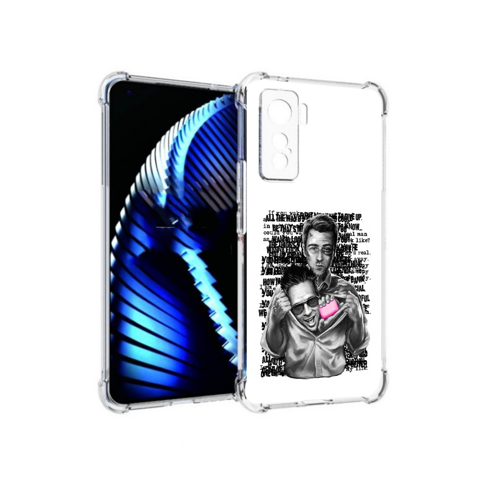 

Чехол MyPads Tocco для Vivo iQOO 5 бойцовский клуб, Прозрачный, Tocco