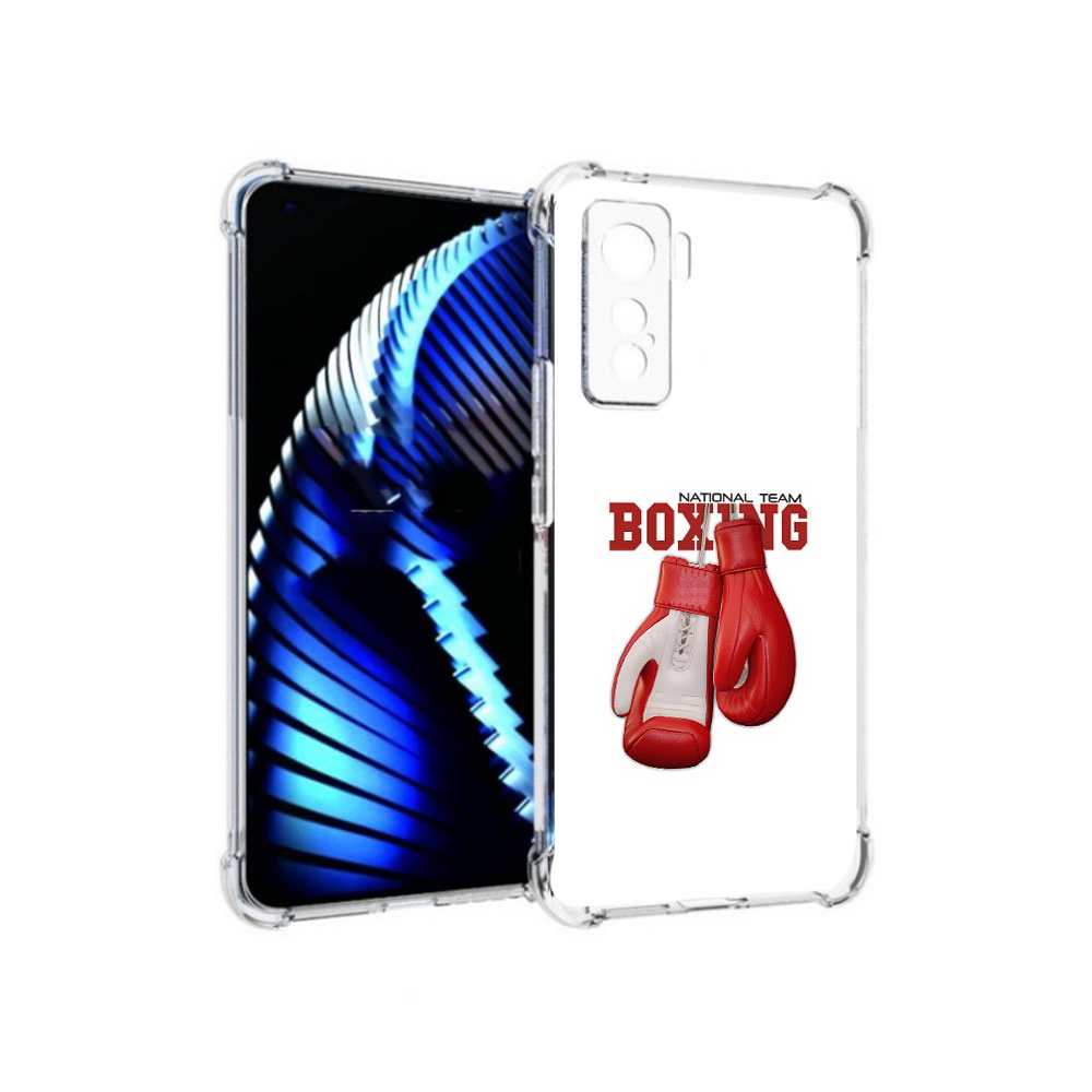 

Чехол MyPads Tocco для Vivo iQOO 5 боксерские перчатки, Прозрачный, Tocco
