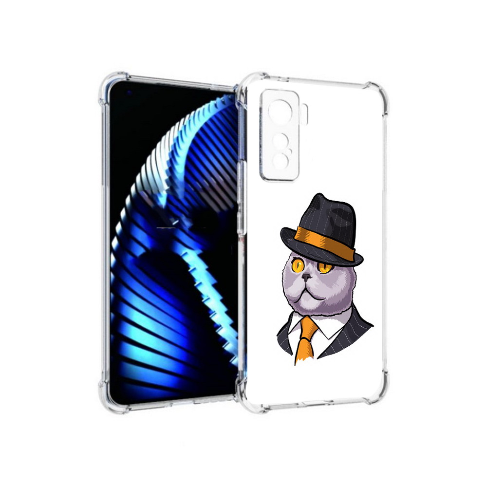 

Чехол MyPads Tocco для Vivo iQOO 5 британец, Прозрачный, Tocco