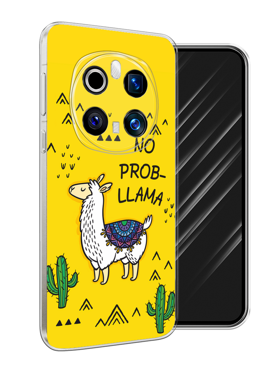 

Чехол Awog на Honor Magic 7 Pro "No probLLama", Желтый;черный;синий, 6125650-1