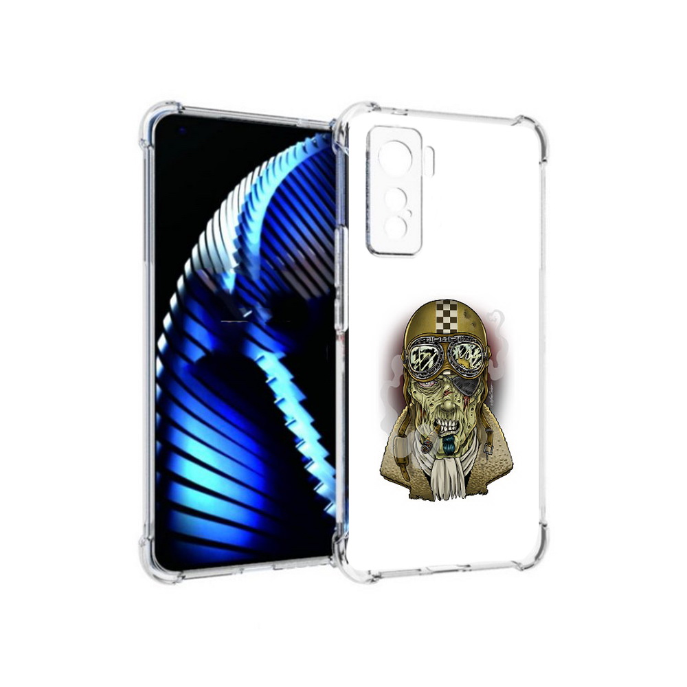 

Чехол MyPads Tocco для Vivo iQOO 5 военный зомби, Прозрачный, Tocco
