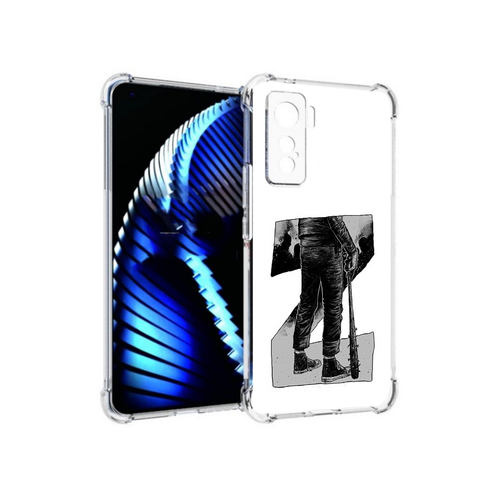 

Чехол MyPads Tocco для Vivo iQOO 5 воин черно белый, Tocco
