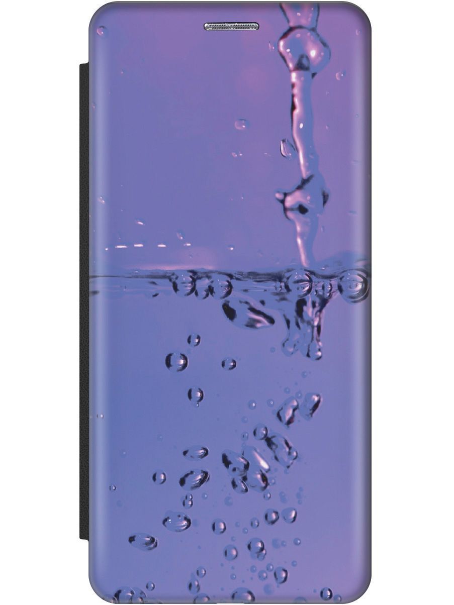 

Чехол-книжка на Samsung Galaxy A71 c принтом "Капли на сиреневом" черный, Синий;фиолетовый, 9629
