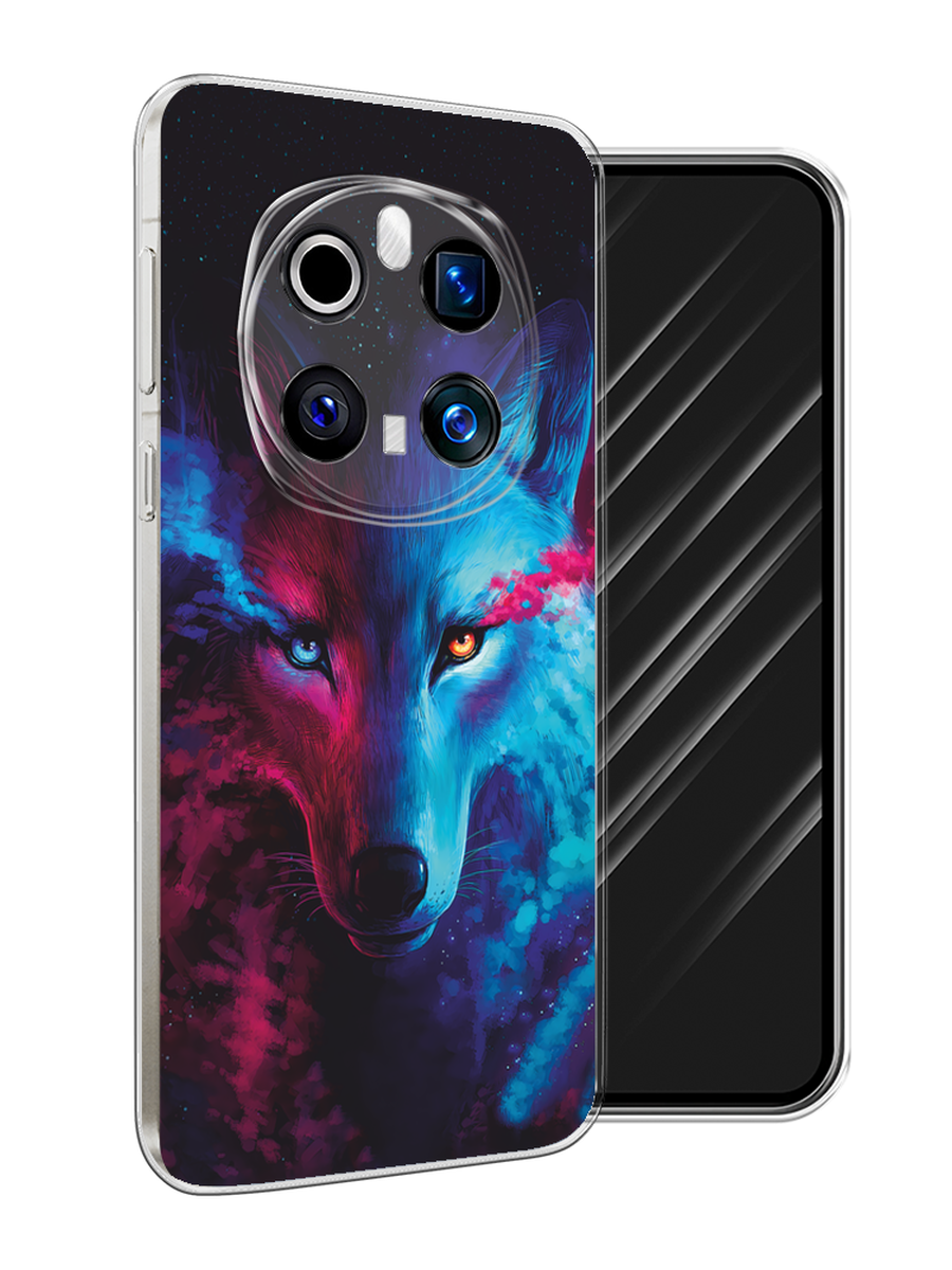 

Чехол Awog на Honor Magic 7 Pro "Волшебный волк", Голубой;розовый, 6125650-1