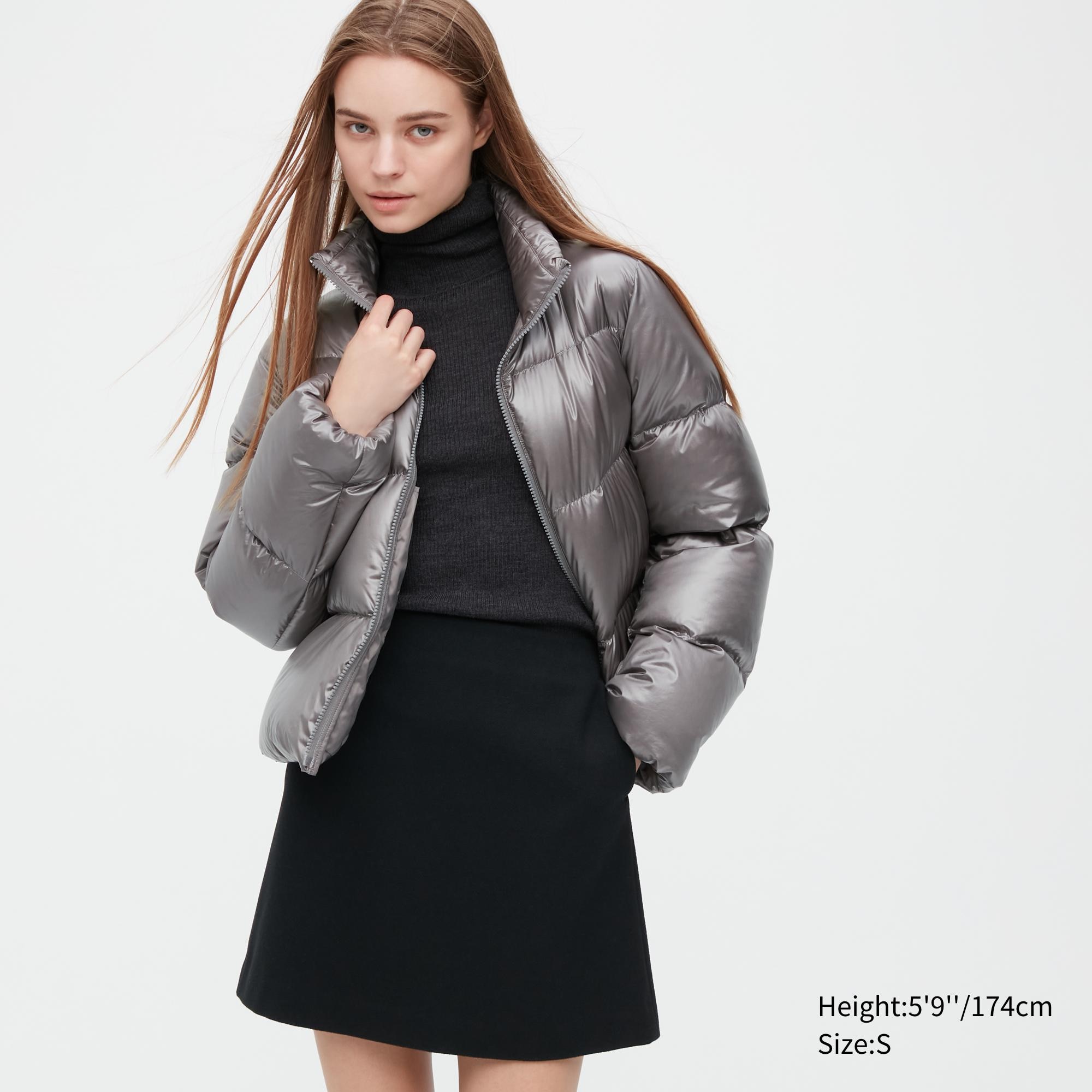 фото Пуховик женский uniqlo 450456col06 серый 2xs