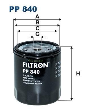 

Фильтр топливный Filtron PP840, PP 840