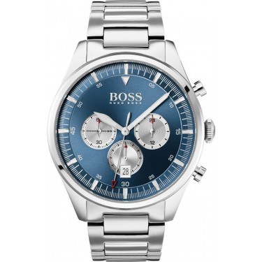 фото Наручные часы мужские hugo boss hb1513713 серебристые