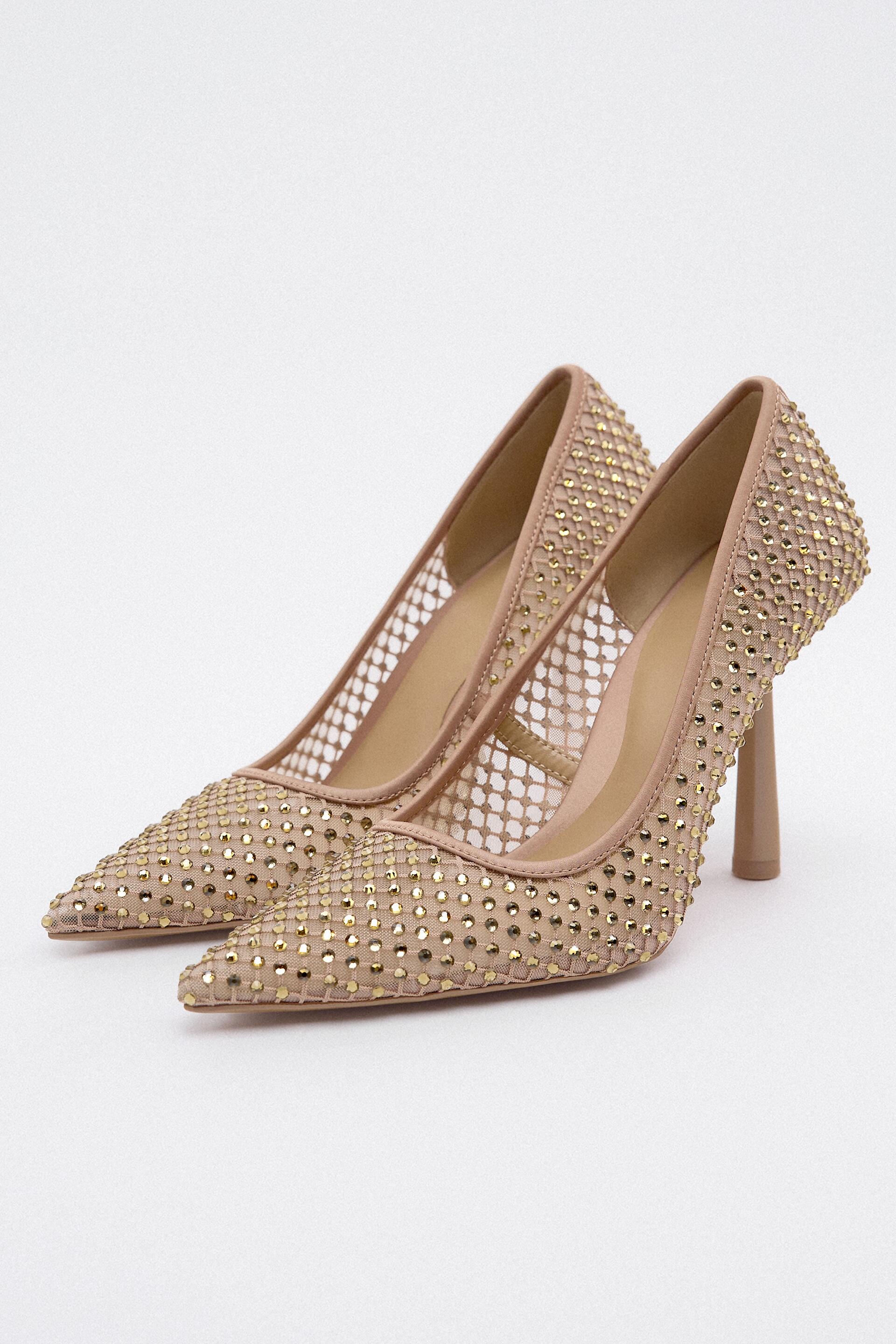 

Туфли женские ZARA 12207110 бежевые 38 RU (доставка из-за рубежа), 12207110