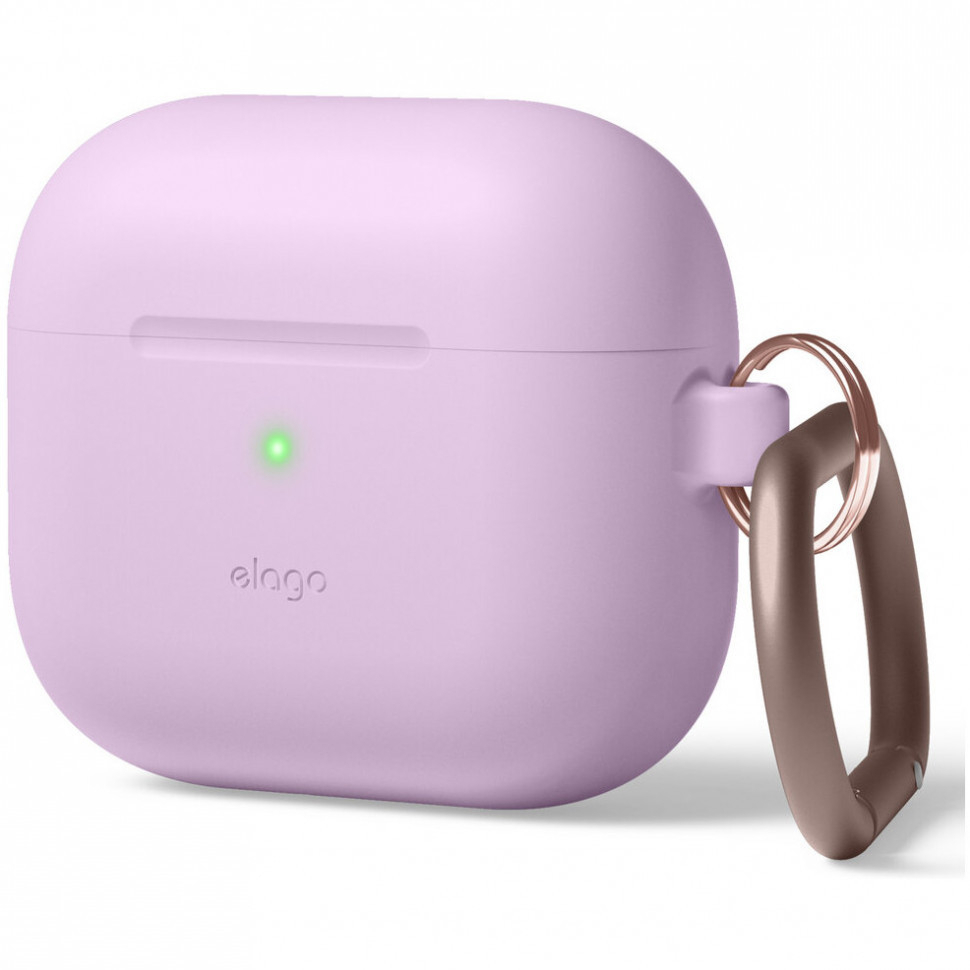 

Чехол с карабином Elago Silicone Hang для AirPods 3 (2021), Фиолетовый, Silicone Hang