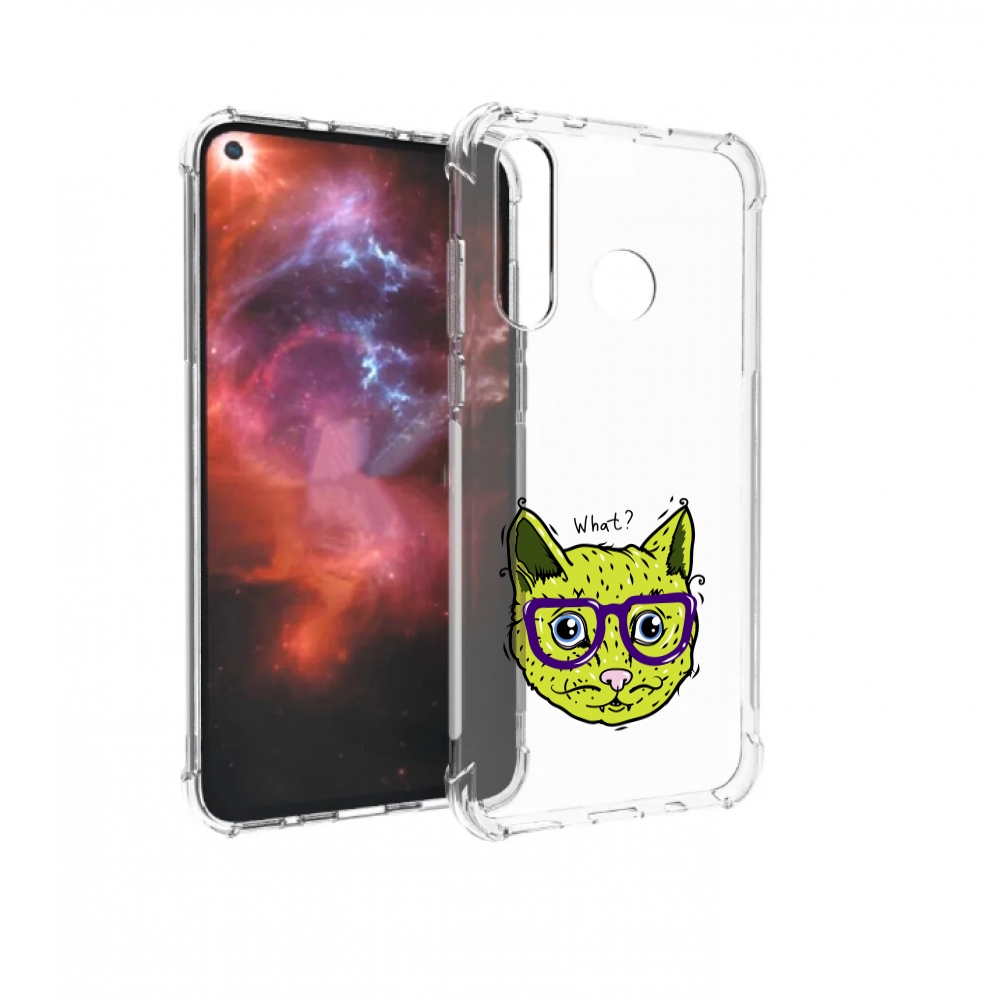 

Чехол бампер MyPads Зеленый кот для Huawei Nova 4 противоударный, Прозрачный, Tocco
