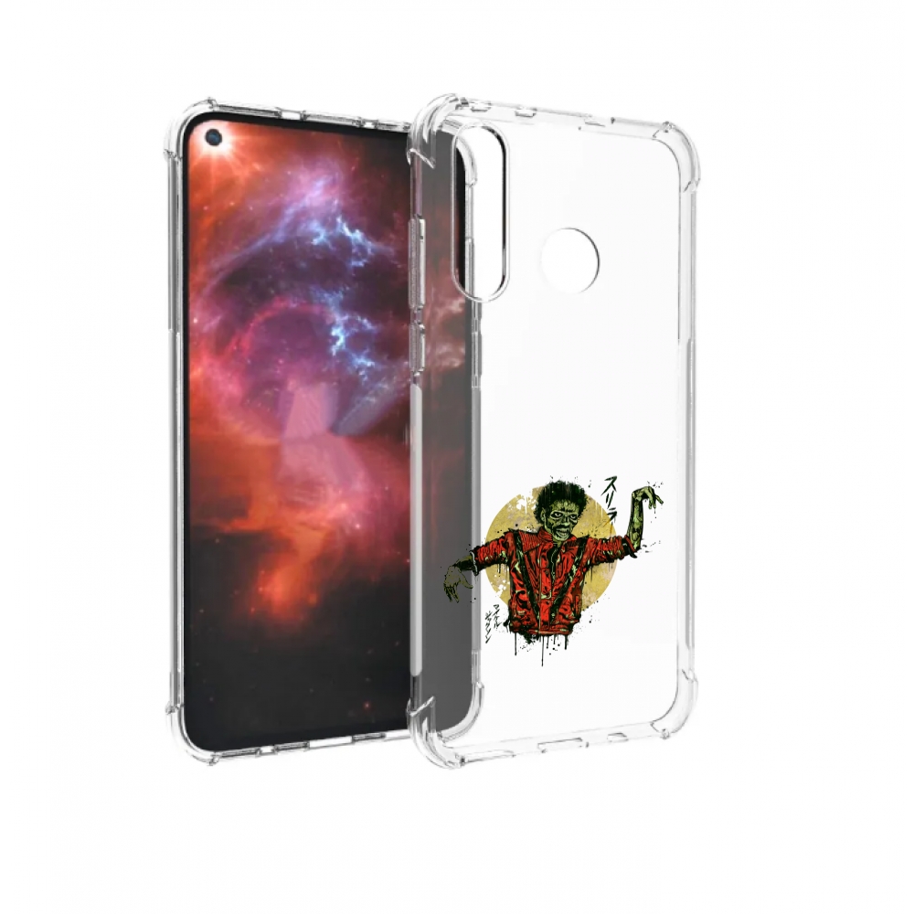 Чехол бампер MyPads Зомби для Huawei Nova 4 противоударный
