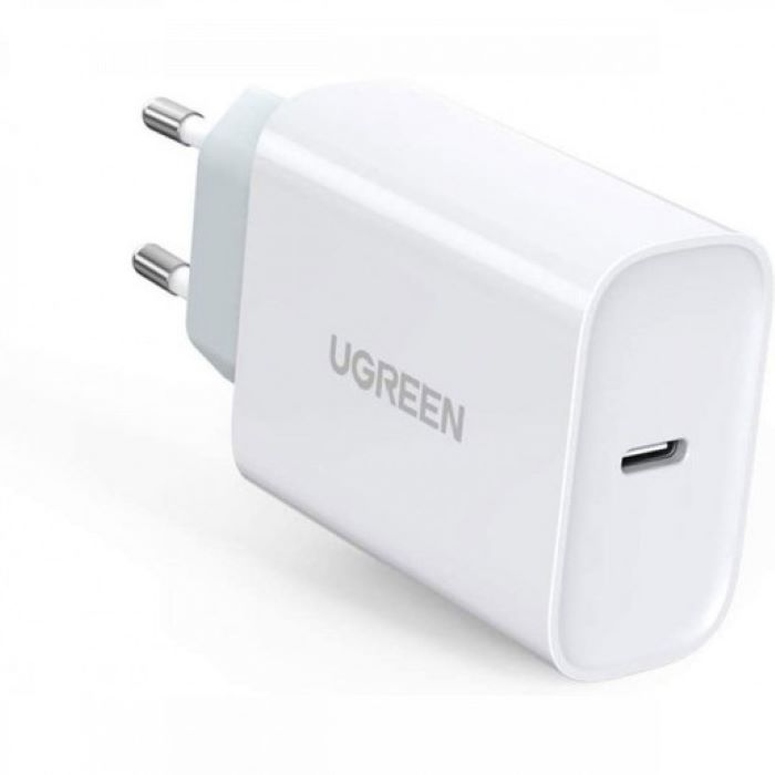 Сетевое зарядное устройство UGREEN CD127 (70161) PD 30W, USB-C, EU, белый