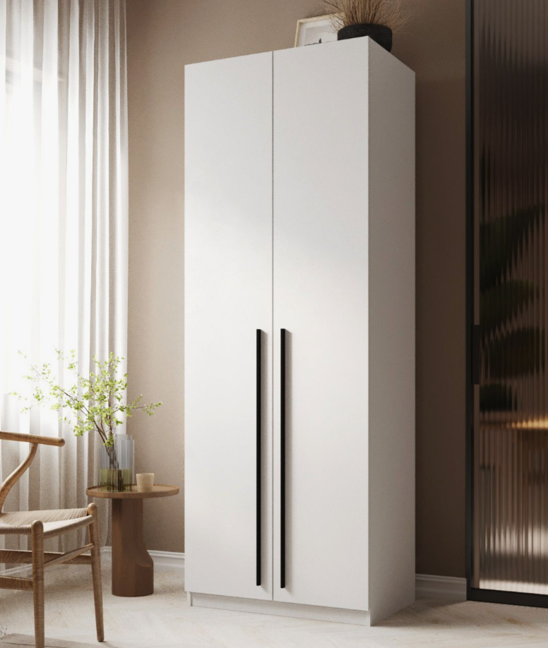 

Шкаф распашной QualisMebel Fiona 2 1000х600х2400, белый, Fiona 2