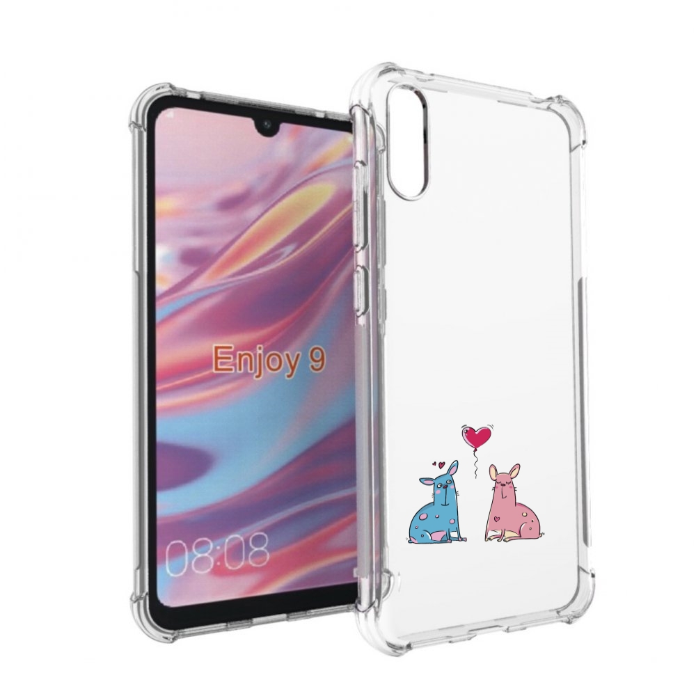 

Чехол бампер MyPads Лама любовь для Huawei Enjoy 9., Прозрачный, Tocco
