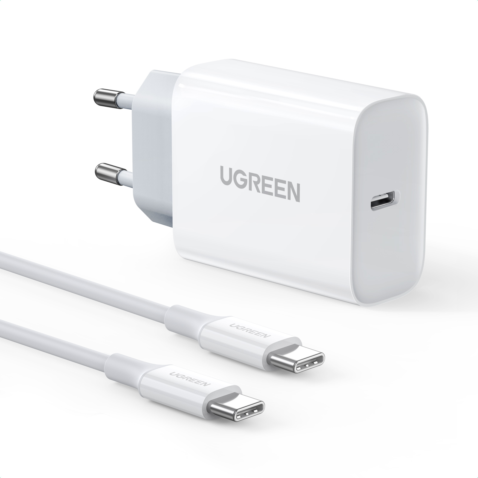 

Сетевое зарядное устройство UGREEN CD127 (90472), 30W, USB-C, с кабелем, 2 м, белый, Сетевое зарядное устройство UGREEN CD127 (90472) 30W USB-C Fast Charger с кабелем длиной 2 м. Цвет: белый