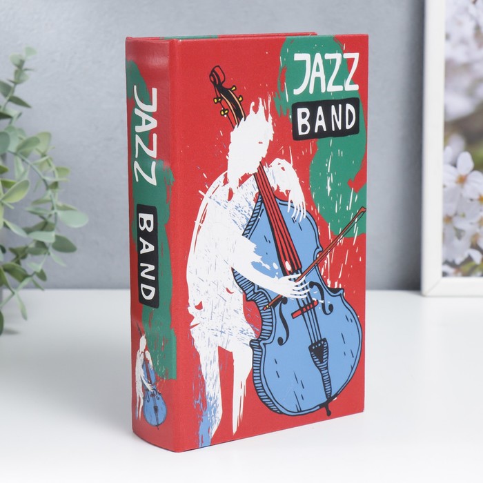 

Сейф-книга дерево кожзам "Джаз-бэнд" 21х13х5 см