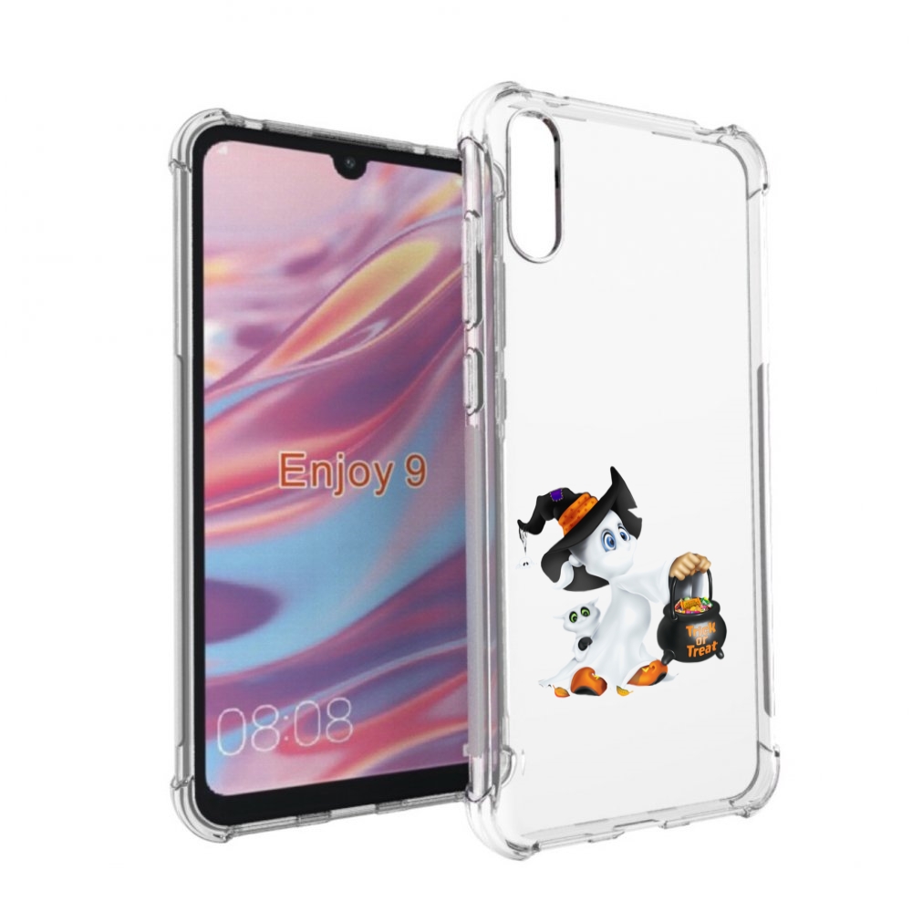

Чехол бампер MyPads Маленький призрак для Huawei Enjoy 9., Прозрачный, Tocco