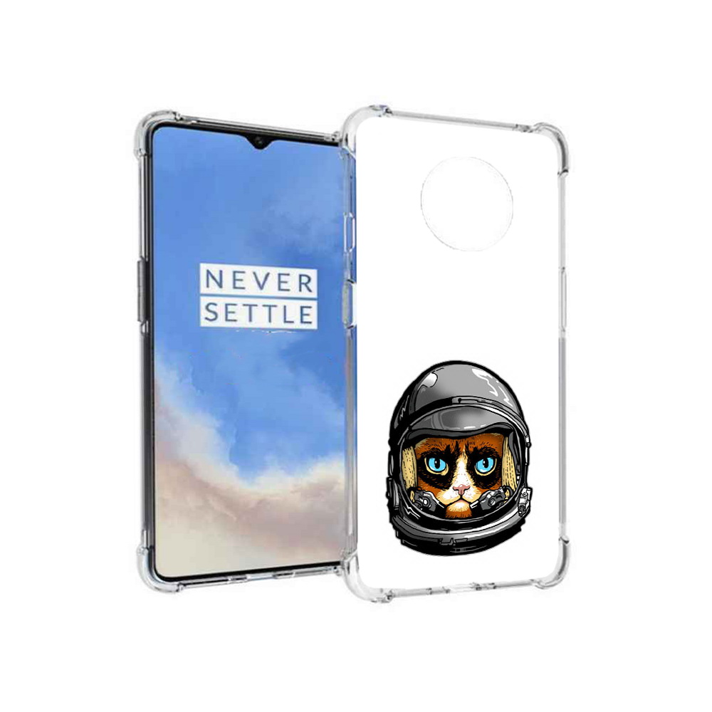 

Чехол MyPads Tocco для OnePlus 7T кот космонавт (PT227044.138.400), Прозрачный, Tocco