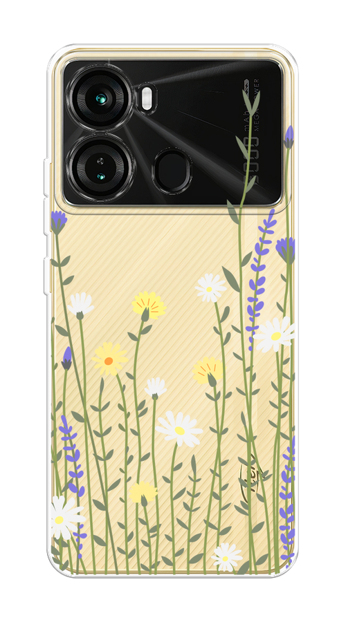 

Чехол на Itel P40 "Ромашка и лаванда", Зеленый;желтый;прозрачный, 3201350-1