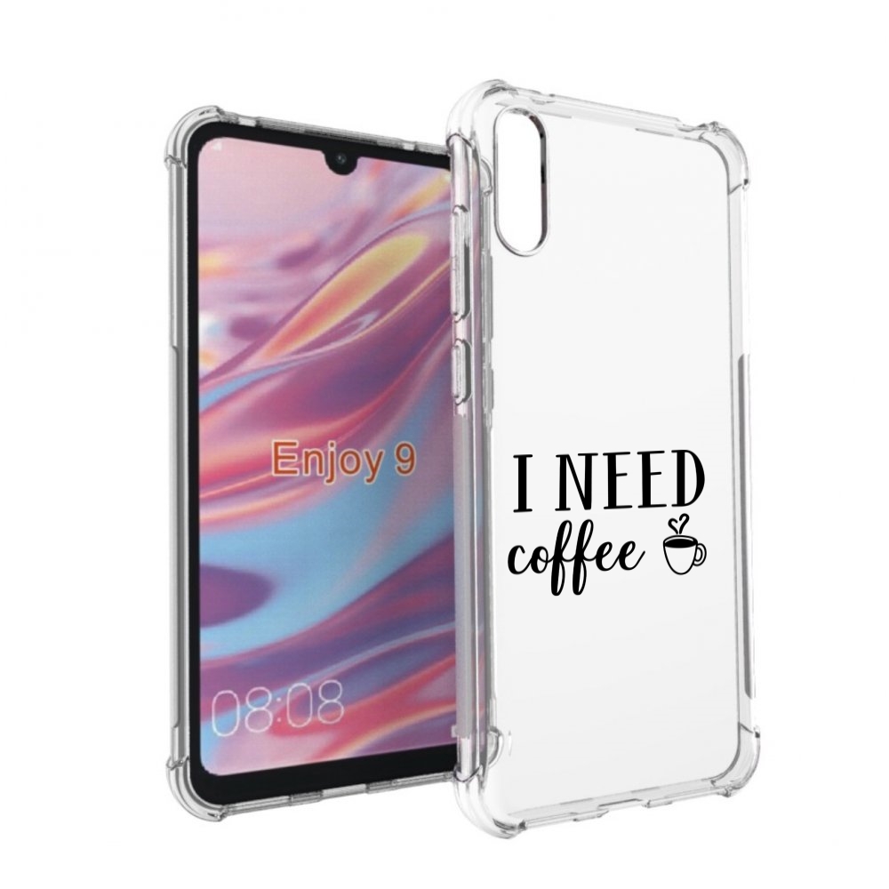 

Чехол бампер MyPads Мне нужен кофе для Huawei Enjoy 9., Прозрачный, Tocco