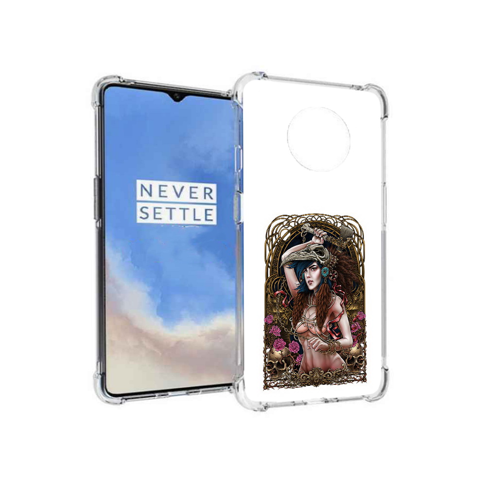 

Чехол MyPads Tocco для OnePlus 7T красивая девушка рисунок (PT227044.138.407), Прозрачный, Tocco