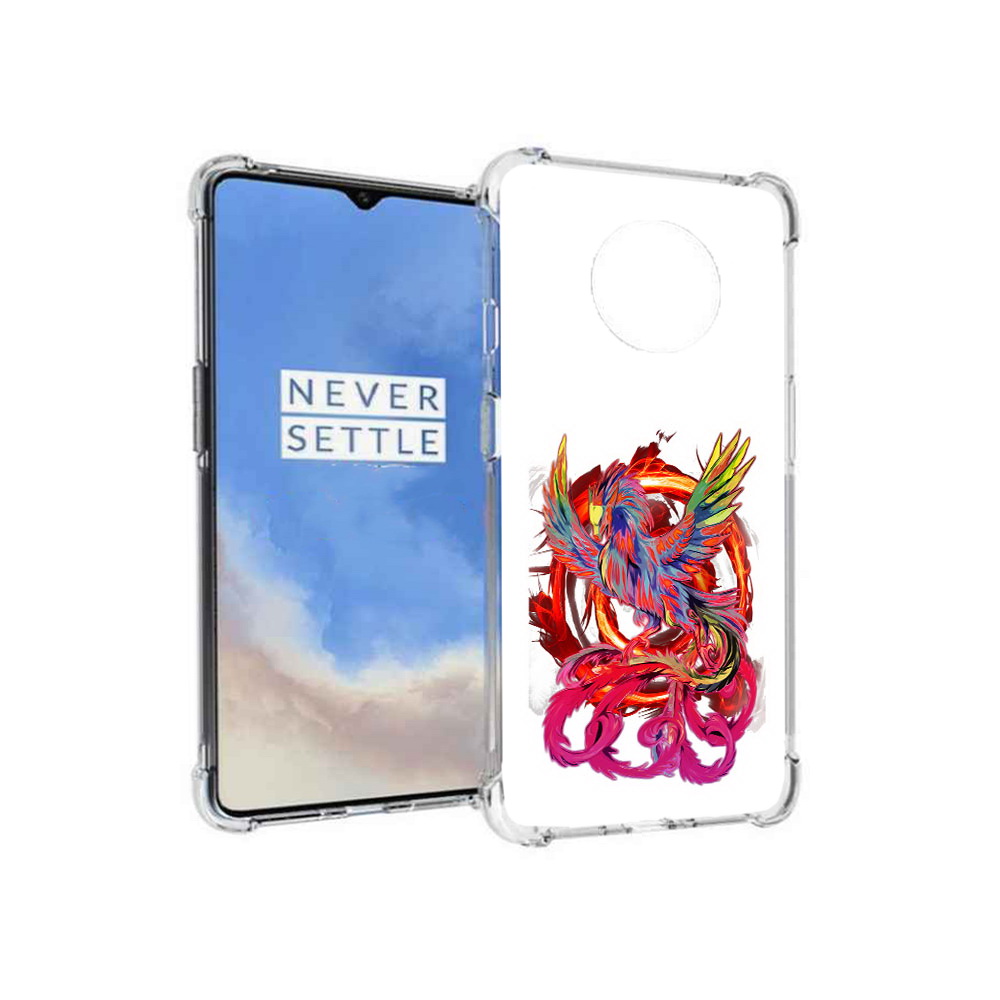 

Чехол MyPads Tocco для OnePlus 7T красочный феникс (PT227044.138.414), Прозрачный, Tocco